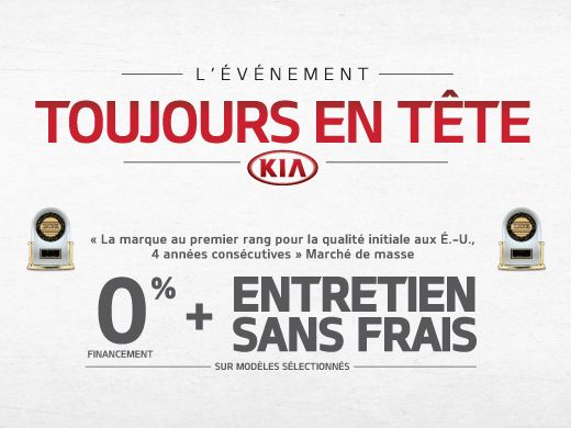 L’événement TOUJOURS EN TÊTE de Kia