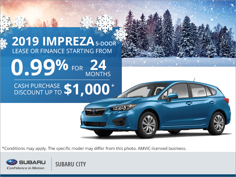 Get the 2019 Subaru Impreza 5-Door Today!