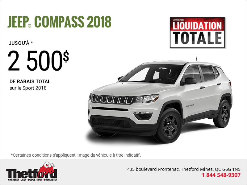 Conduisez un Jeep Compass 2018