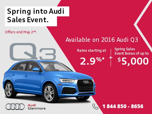 This Spring Save Big On The Audi Q3 Glenmore Audi