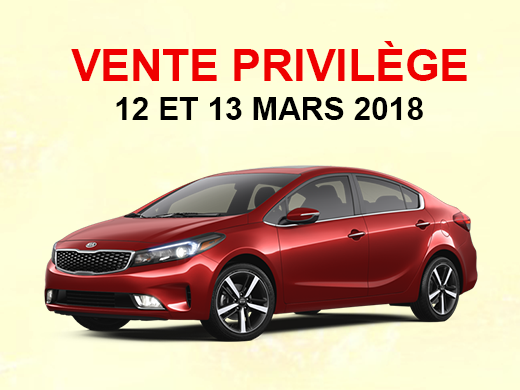 Vente privilège !
