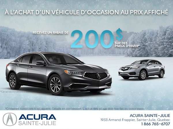 Épargnez 200$ sur les pneus d'hiver!