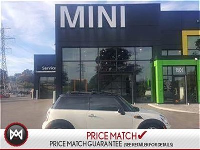 2013 MINI COOPER Knightsbridge HOT PEPPER WHITE ON BLACK LEATHERETTE SUNROOF