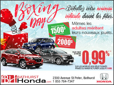 Le tout premier Boxing Month chez Honda!