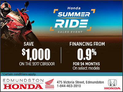 Edmundston Honda's Summer Ride Sales Event