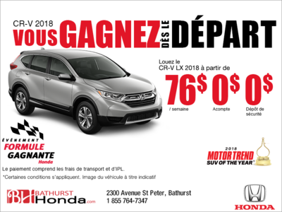 Louez la Honda CR-V 2018!