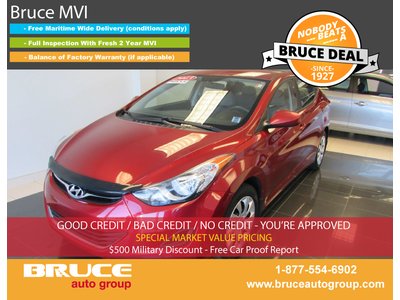 2013 Hyundai Elantra GL 1.8L 4 CYL AUTOMATIC FWD 4D SEDAN | Bruce Hyundai