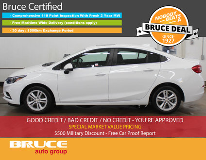 2017 Chevrolet Cruze LT - REMOTE START / HEATED SEATS / SUN ROOF