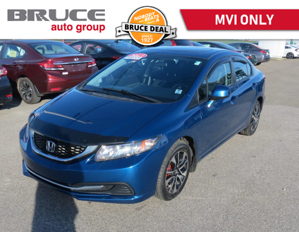 2013 Honda Civic EX 1.8L 4 CYL I-VTEC 5 SPD MANUAL FWD 4D SEDAN
