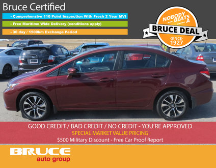 2015 Honda Civic EX 1.8L 4 CYL I-VTEC CVT FWD 4D SEDAN