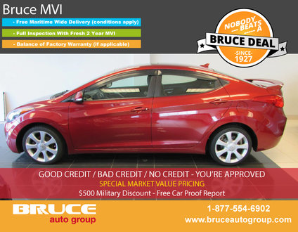 2013 Hyundai Elantra LIMITED 1.8L 4 CYL AUTOMATIC FWD 4D SEDAN