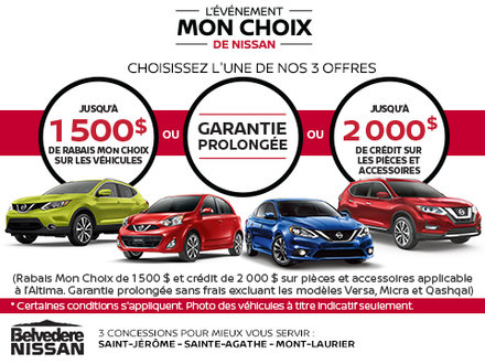 L'événement Mon choix de Nissan