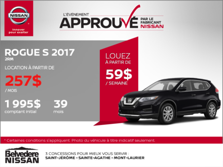 Rogue 2017 en rabais!