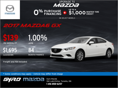 Drive Home the 2017 Mazda6 GX!