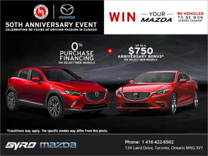 Mazda's 50th anniversary event!