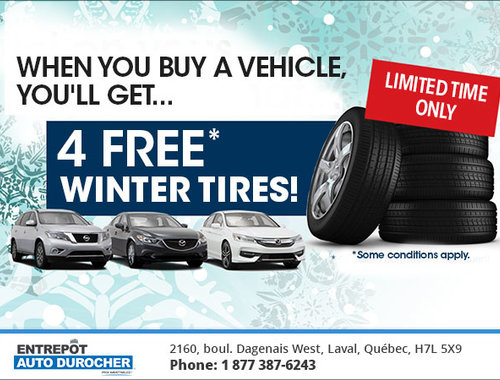 Entrepot Auto Durocher >> 4 Free Winter Tires Entrepot Auto Durocher Promotion In Laval Entrepot Auto Durocher >> 4 Free Winter Tires Entrepot Auto Durocher Promotion In Laval