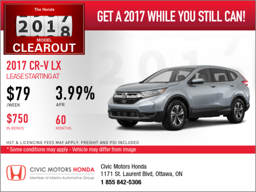 Save on the 2017 Honda CR-V Today!