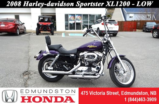 Used 2008 Harley Davidson Sportster 1200 Low At Edmundston Honda 70374