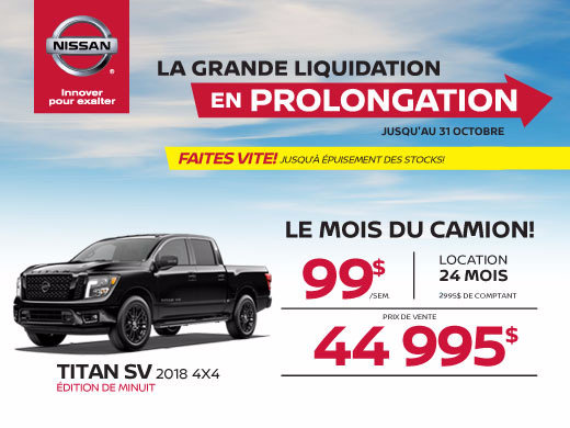 Derniers TITAN SV 2018 ÉDITION MINUIT!