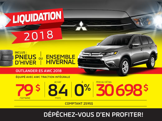 Le plus bas prix de l’année sur le Outlander 2018