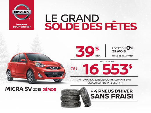 Dernières MICRA SV 2018!