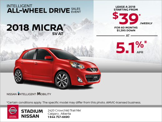 Get the 2018 Nissan Micra Today!