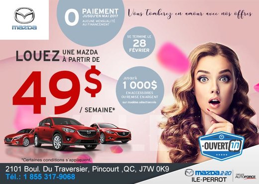 Vous tomberez en amour avec nos offres!