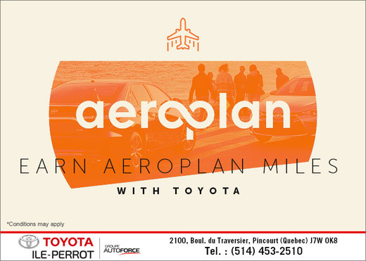 Earn Aeroplan Miles with Toyota