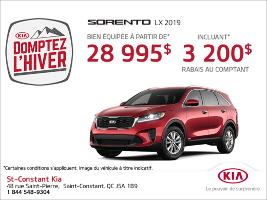 La Kia Sorento 2019!
