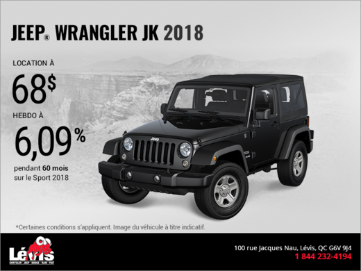 Conduisez un Jeep Wrangler 2018