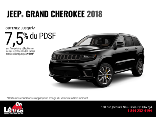 Conduisez un Jeep Grand Cherokee 2018!