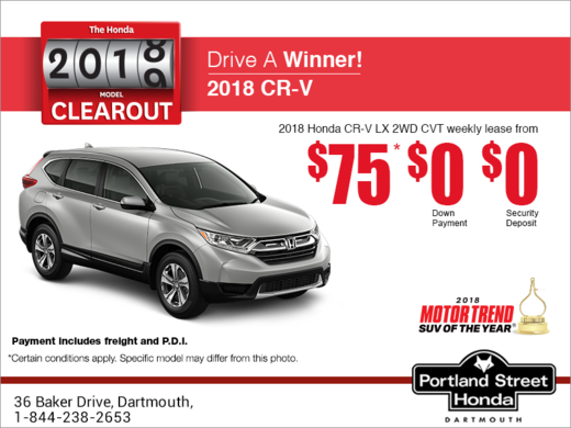 Lease the 2018 Honda CR-V!