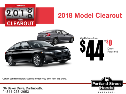 The Honda 2018 Model Clearout!