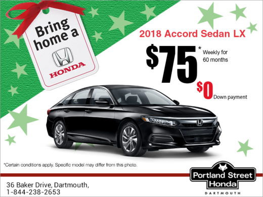 Lease the 2018 Honda Accord Sedan!