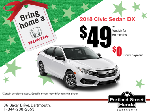 Lease the 2018 Honda Civic Sedan!