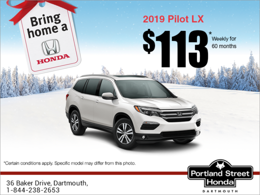 Lease the 2019 Honda Pilot!