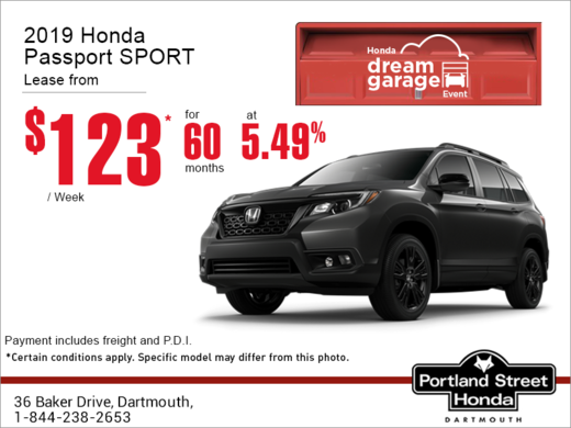 Lease the 2019 Honda Passport!