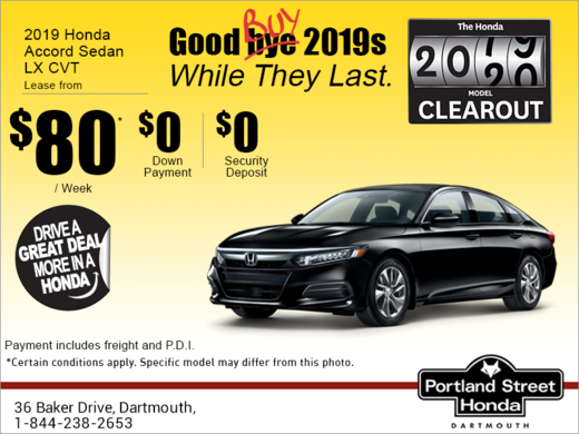 Lease the 2019 Honda Accord Sedan!