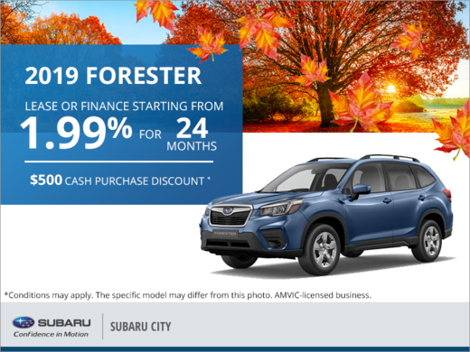 Get the 2019 Subaru Forester Today!