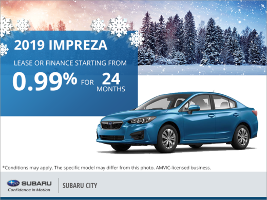 Get the 2019 Subaru Impreza 4-Door Today!