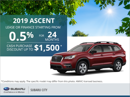 Get the 2019 Subaru Ascent Today!