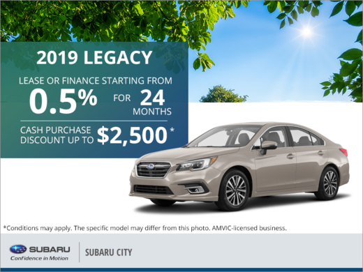 Get the 2019 Subaru Legacy Today!