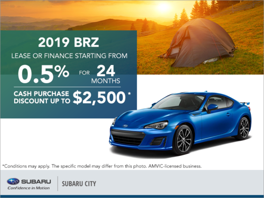Get the 2019 Subaru BRZ Today!