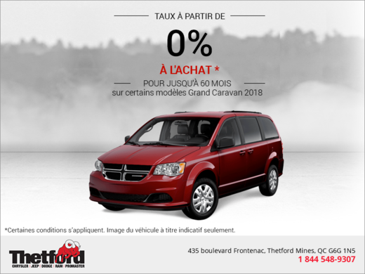 La Dodge Caravan 2018 en vedette!