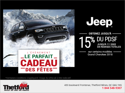 L'événement le parfait cadeau des fêtes de Jeep!