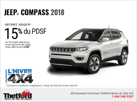 Conduisez un Jeep Compass 2018!