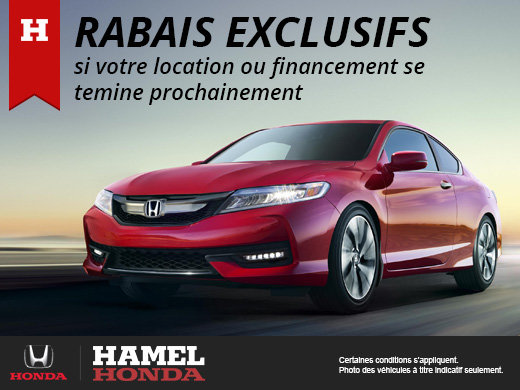 Votre location ou financement se termine prochainement?