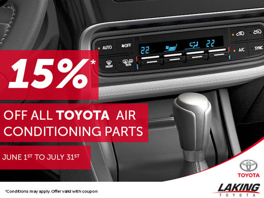 15% Off Toyota Air Conditioning Parts