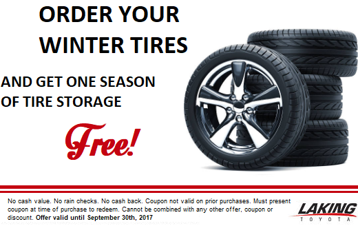Receive one season of tire storage FREE!