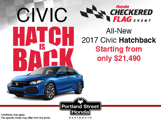 Save Big on the New 2017 Civic Hatchback!